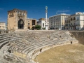 Lecce Anfiteatro romano con sant oronzo
