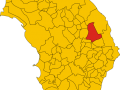 Cartina Carpignano salentino 475x599